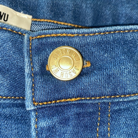 Jason Wu stretch denim high waisted wide leg jeans - Picture 8 of 9